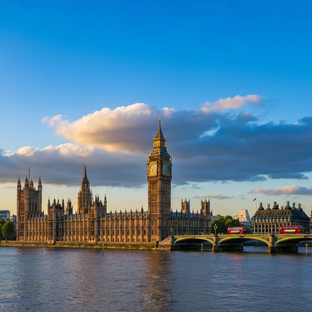 Big Ben and the Houses of Parliament in London